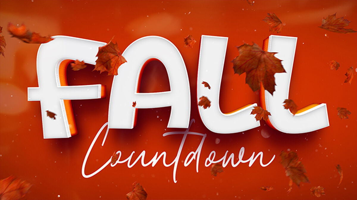 Fall Orange Leaves Future Bass Countdown image number 0